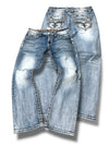 Vintage Rock Revival Y2K Baggy Jeans (L)