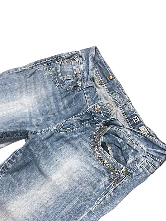 Vintage Miss Me Y2K Bootcut / Flared Damenjeans (M)