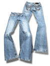Vintage Miss Me Y2K Low Waist Bootcut Damenjeans (XS)