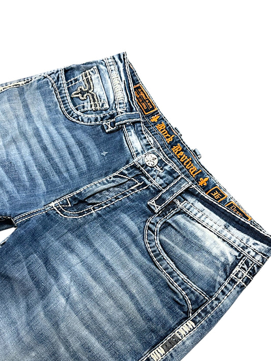 Vintage Rock Revival Y2K Baggy Jeans (L)