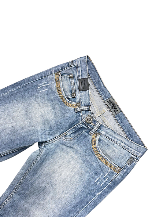 Vintage Versace Y2K Flared Jeans (S)