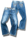 Vintage Rock Revival Y2K Baggy Jeans (L)