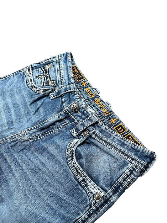 Vintage Rock Revival Straight Leg Jeans (M)