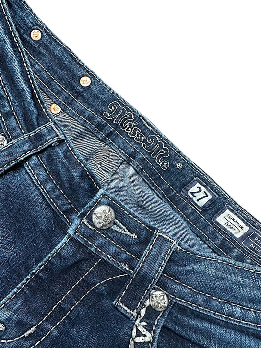 Vintage Miss Me Y2K Low Waist Bootcut / Flared Damenjeans (L)