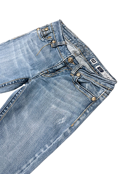 Vintage Miss Me Y2K Low Waist Bootcut / Flared Damenjeans „Sunny Boot“ (S)