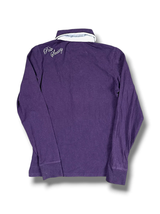 Vintage La Martina Langarm-Polo (S) – Rückansicht