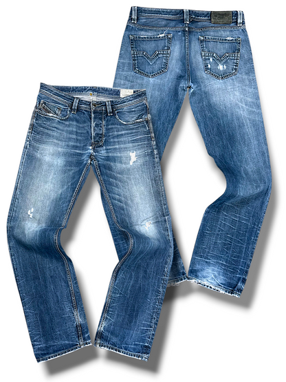 Vintage Diesel Y2K Straight Leg Jeans „LARKEE“ (L)