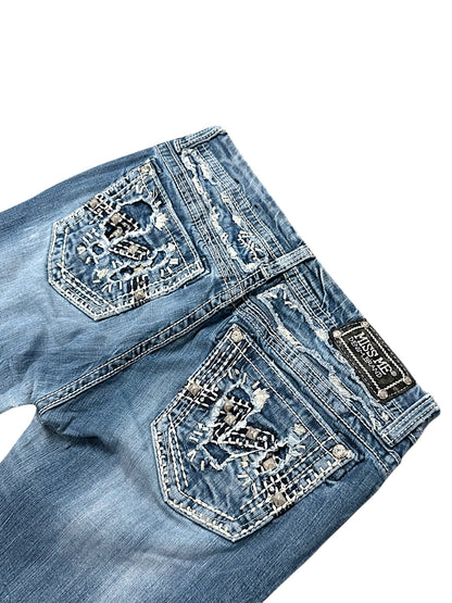 Vintage Miss Me Y2K Low Waist Bootcut / Flared Damenjeans (M)