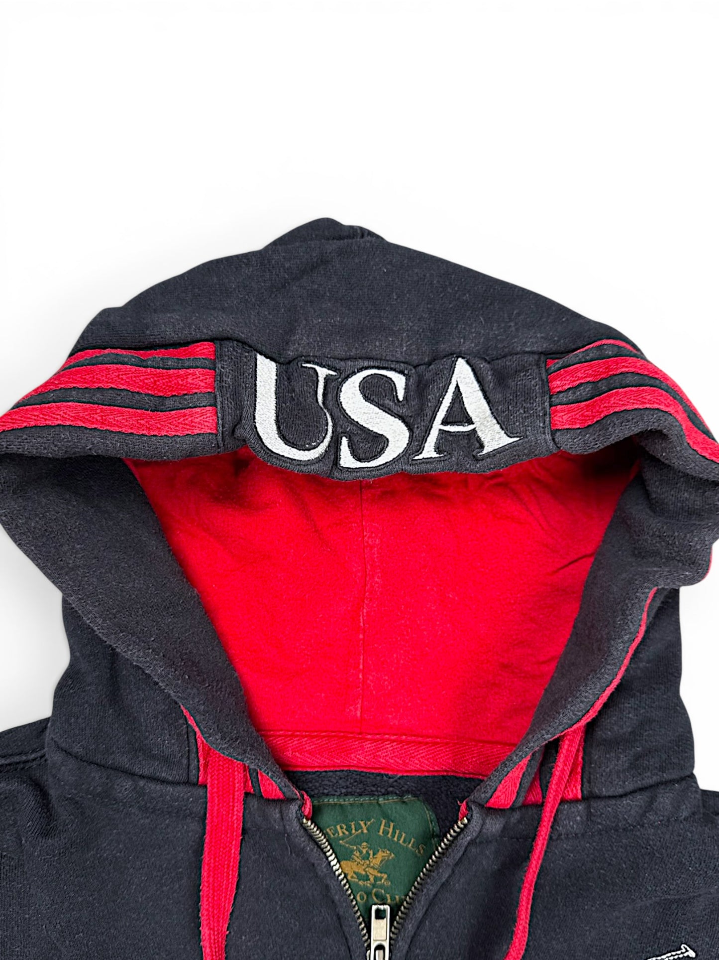 Vintage Beverly Hills „USA“ ZIP-Hoodie (XS)