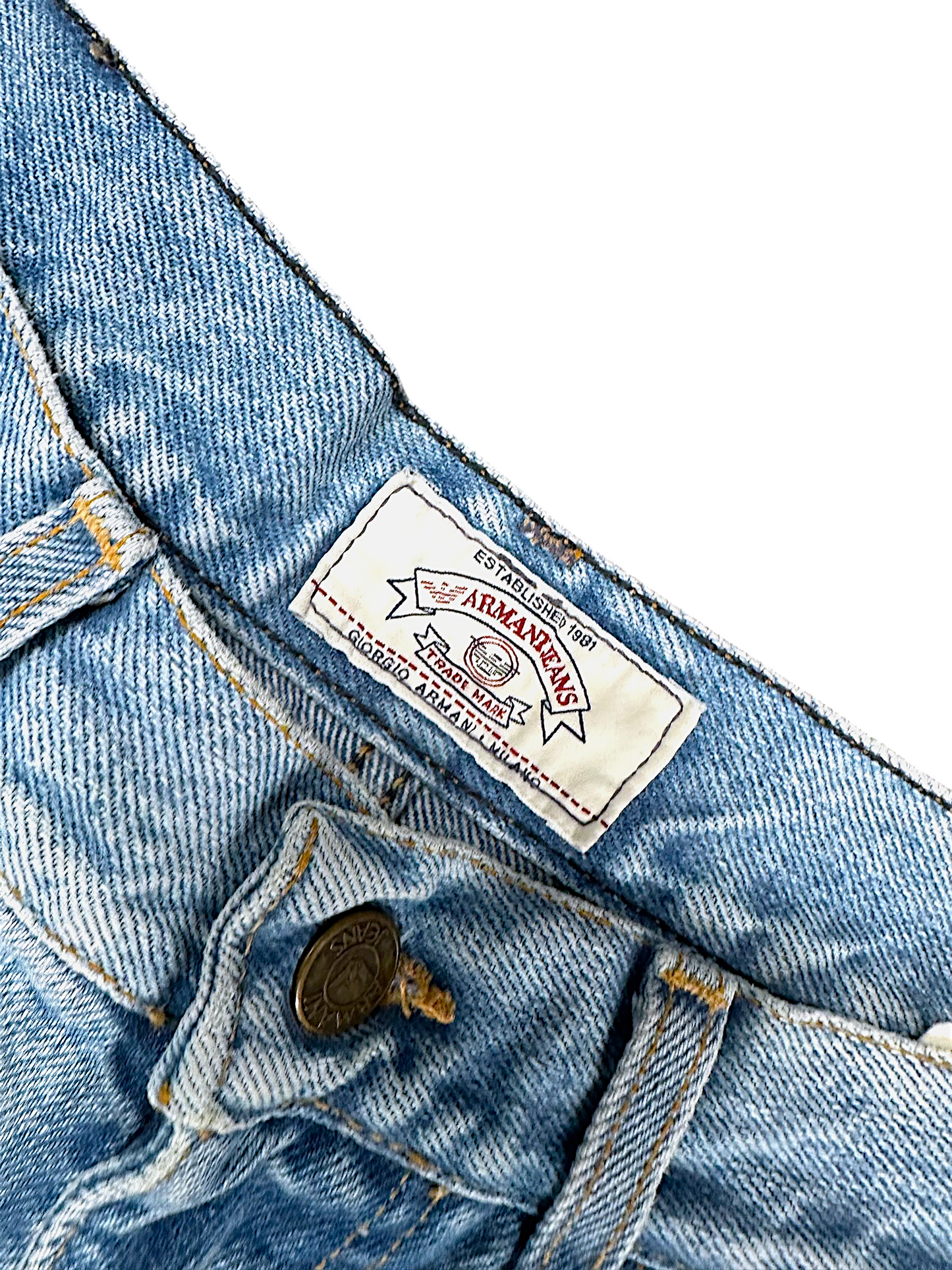 Vintage Armani Straight Leg Jeans (XL)
