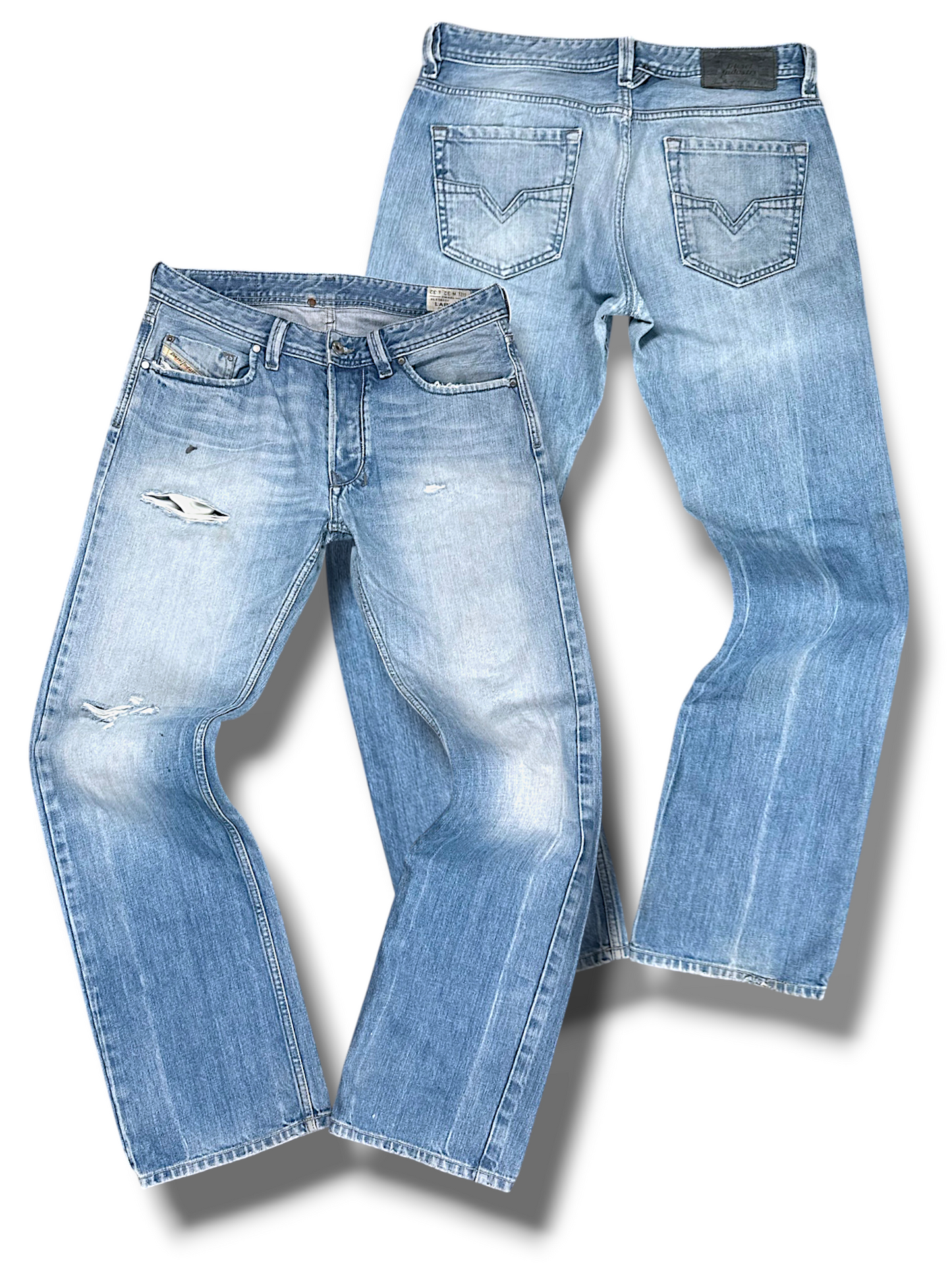 Vintage Diesel Y2K Straight Leg Jeans „Larkee“ (M)