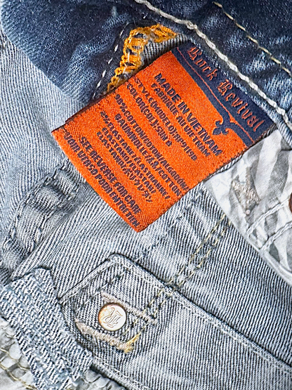 Vintage Rock Revival Y2K Bootcut Damenjeans (M)