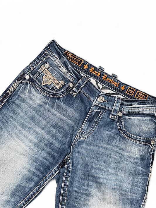 Vintage Rock Revival y2k Jeans (L)