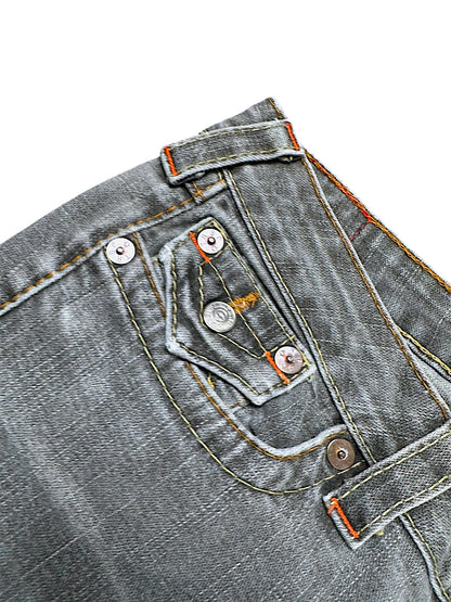 Vintage True Religion Y2K Low Waist Bootcut Damenjeans (XL)