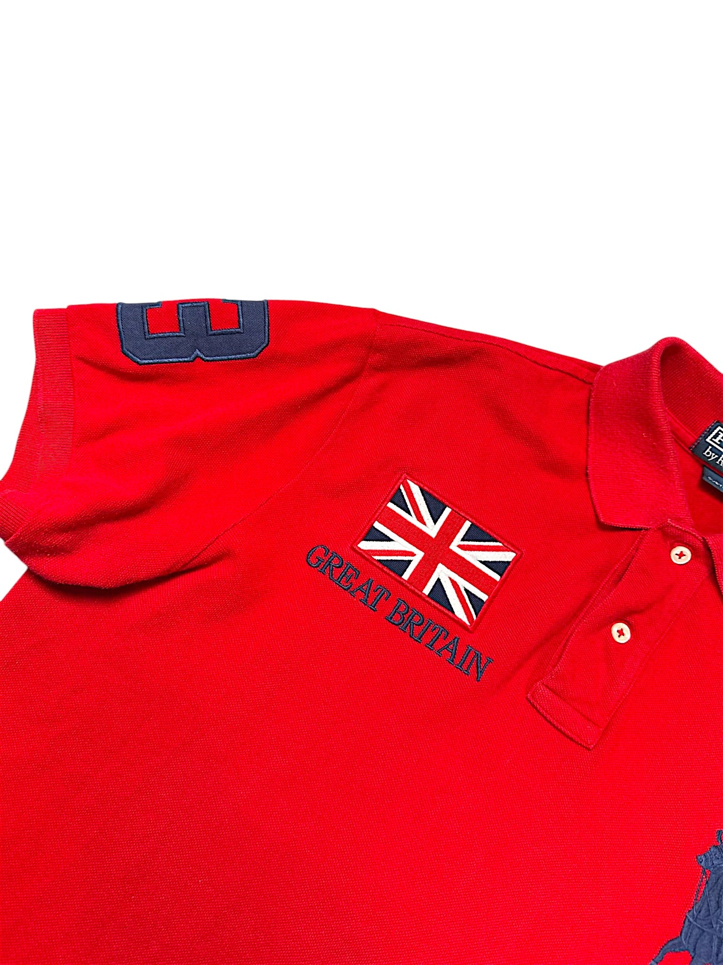 Vintage Ralph Lauren Y2K „UK“ Polo (L)