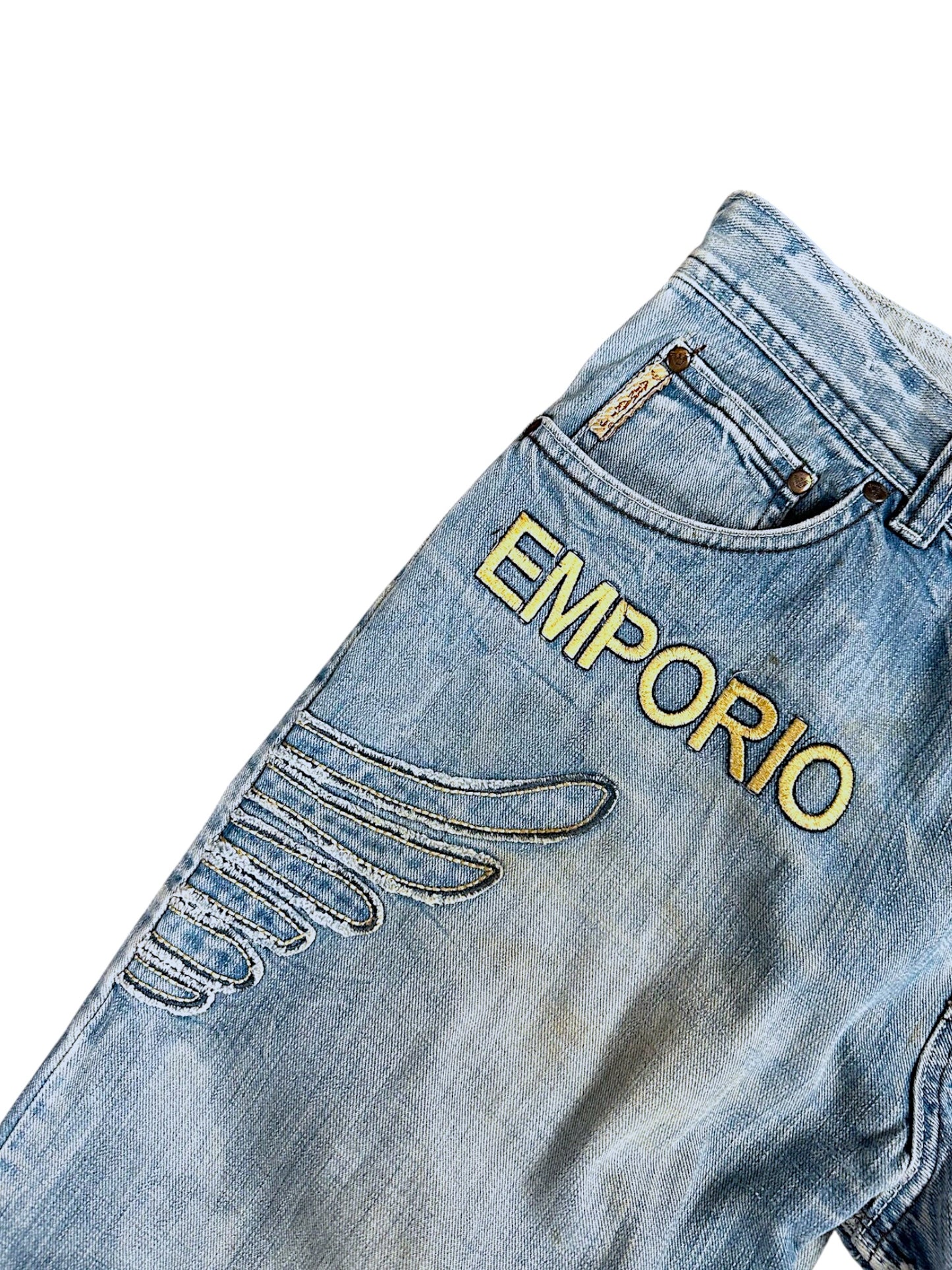 Vintage Armani Y2K Baggy Jeans (L)