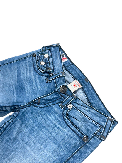 Vintage True Religion Y2K Low Waist Bootcut / Flared Damenjeans (S)