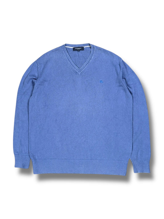 Vintage Burberry Pullover mit V-Ausschnitt (L)