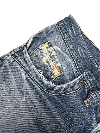 Vintage Diesel Y2K Flared Jeans (M)