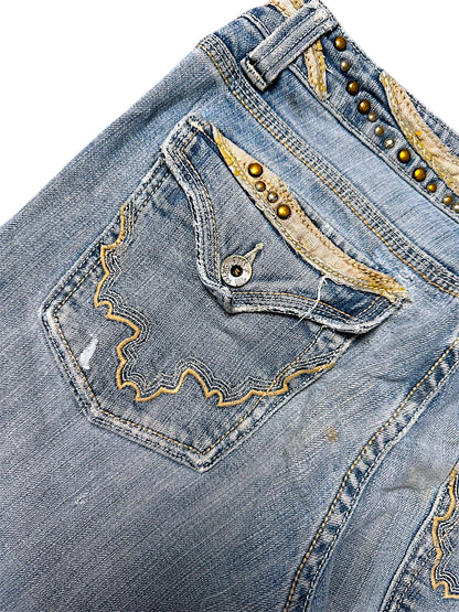 Vintage Miss Me Y2K Low Waist Bootcut / Flared Damenjeans (L)