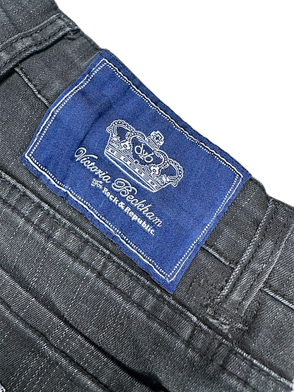 Vintage Victoria Beckham Y2K Low Waist Bootcut / Flared Damenjeans (S)