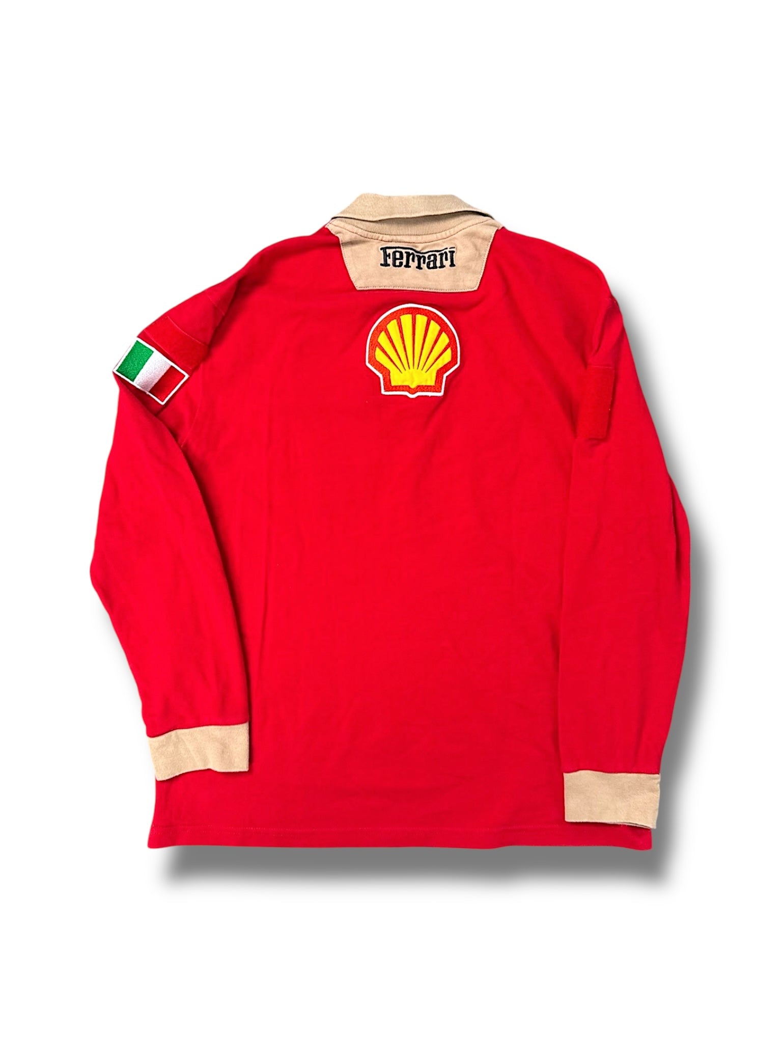 Vintage Ferrari Y2K Langarmpolo (M)