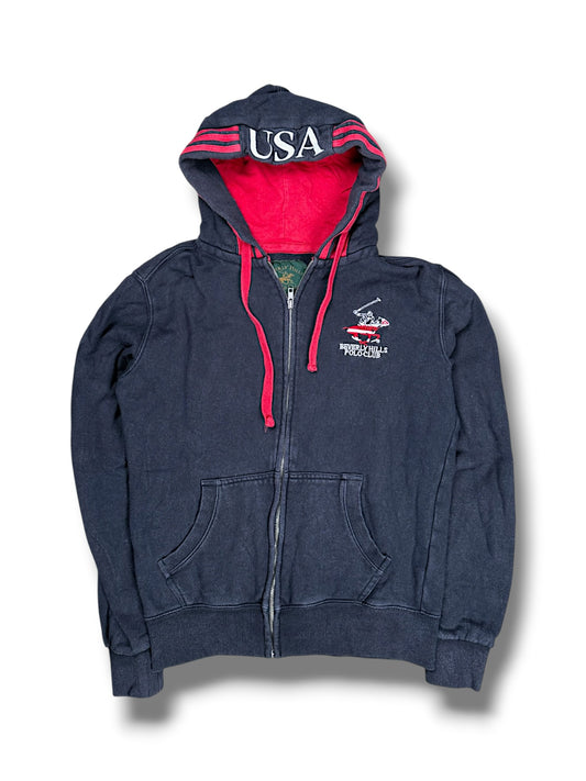 Vintage Beverly Hills „USA“ ZIP-Hoodie (XS)