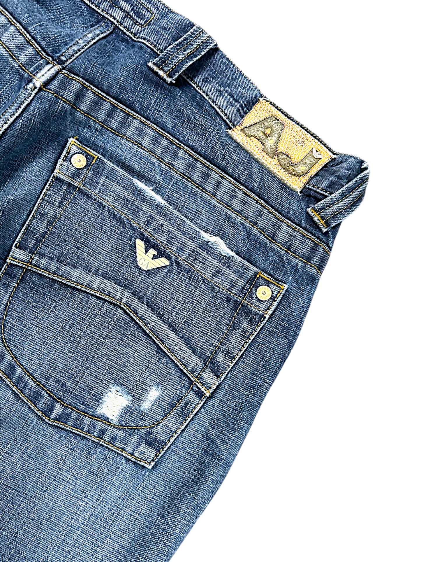 Vintage Armani Y2K Straight Leg Jeans (S)