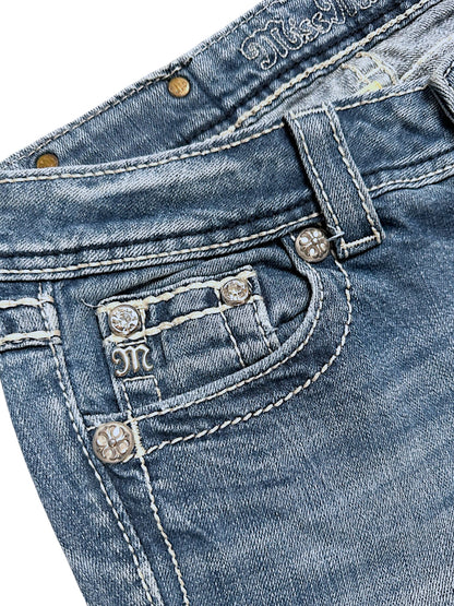 Vintage Miss Me y2k low waist Bootcut Damenjeans (S)