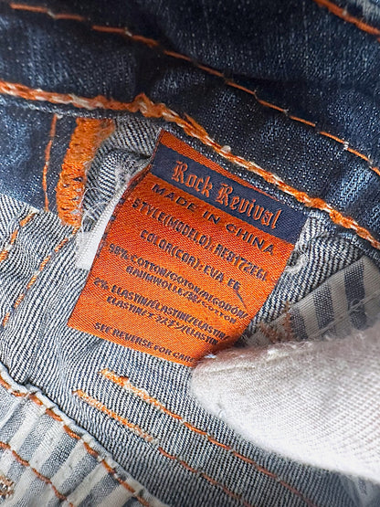Vintage Rock Revival Y2K Low Waist Bootcut / Flared Damenjeans (M)
