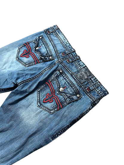 Vintage Rock Revival Y2K Baggy Jeans (XXL)