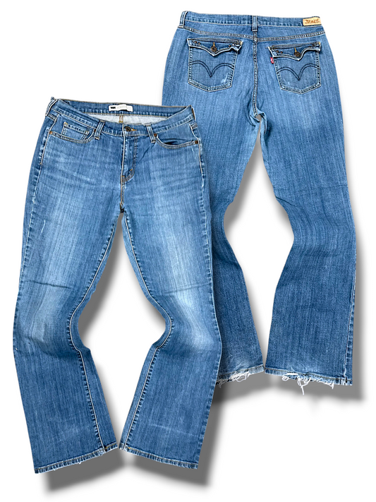 Vintage Levi’s Flared Damenjeans „515 BOOT CUT“ (L)