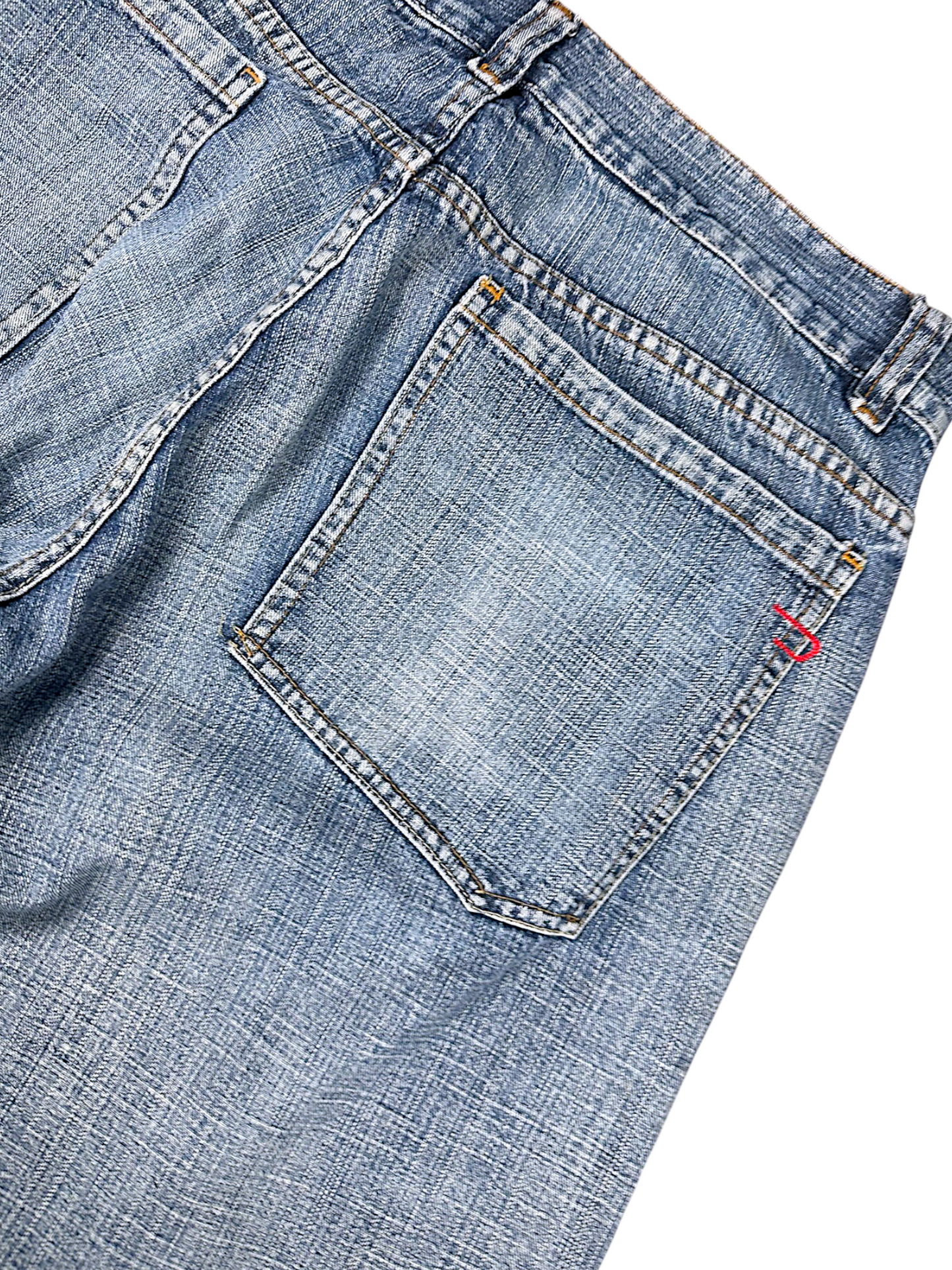 Vintage Diesel Y2K Flared/Baggy Jeans (L)
