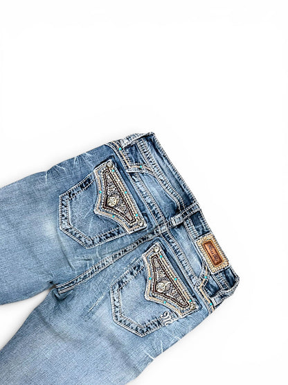 Vintage Miss Me Y2K Bootcut Damenjeans (M)