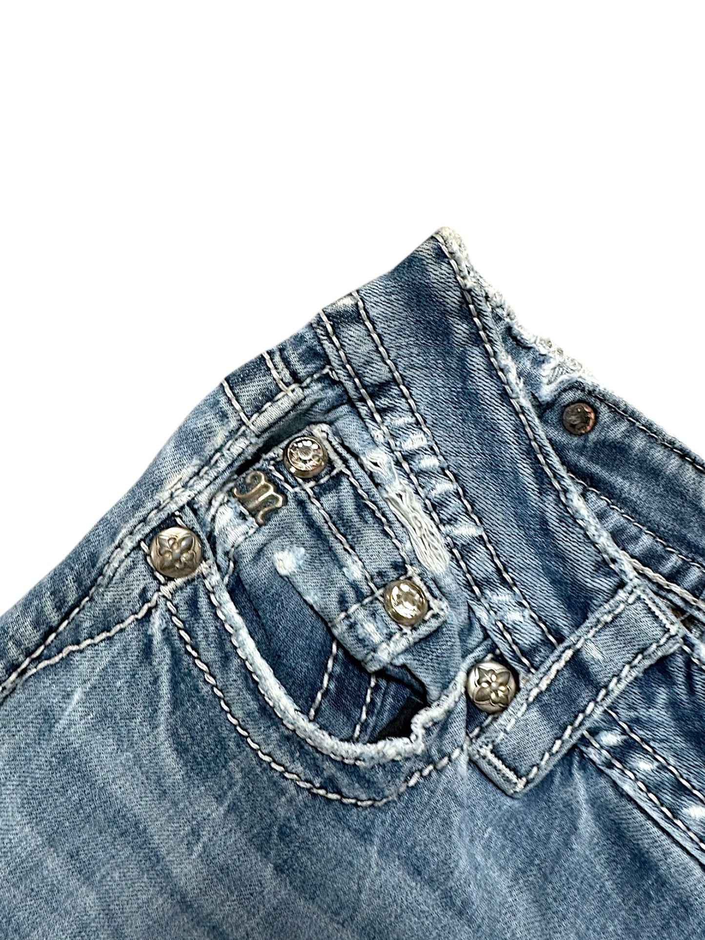 Vintage Miss Me Y2K Low Waist Bootcut / Flared Damenjeans (M)