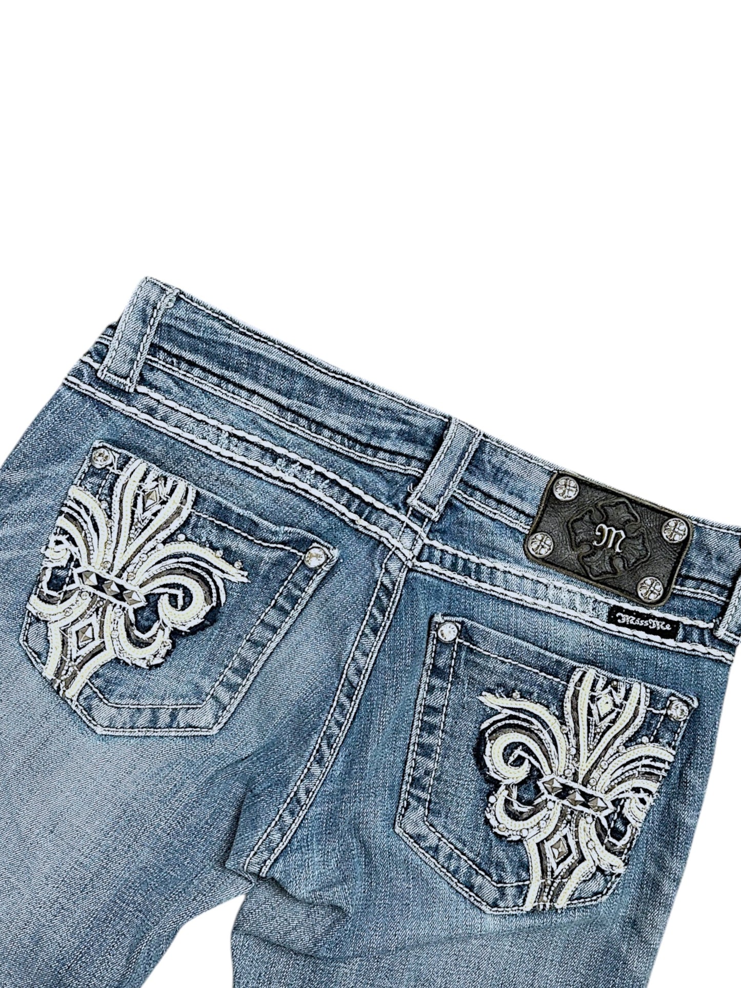 Vintage Miss Me y2k low waist Bootcut Damenjeans (S)