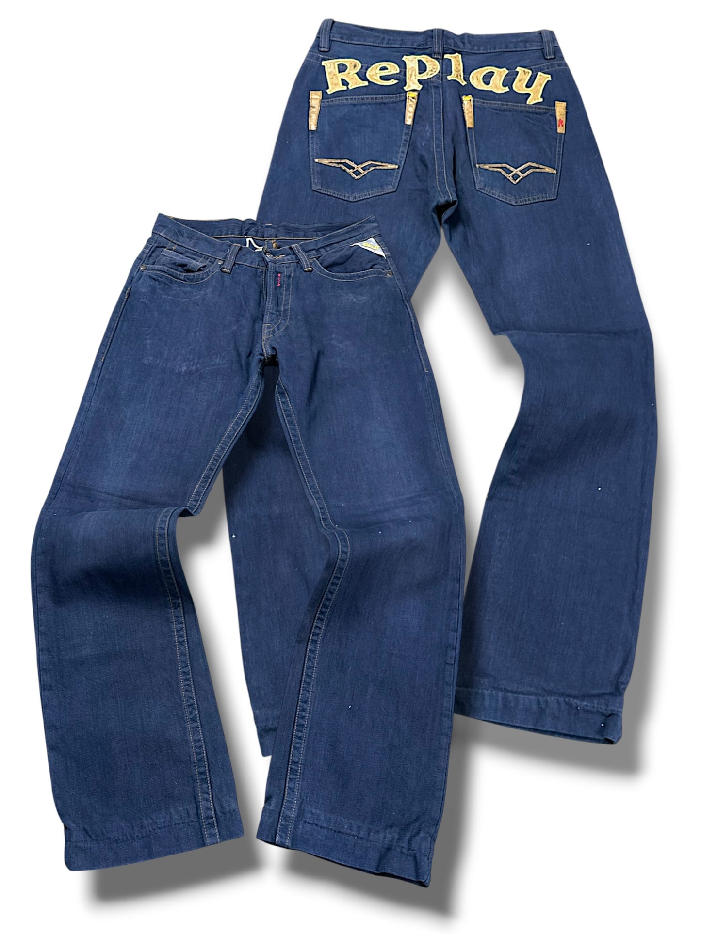 Vintage Replay Y2K Straight Leg Jeans (M)