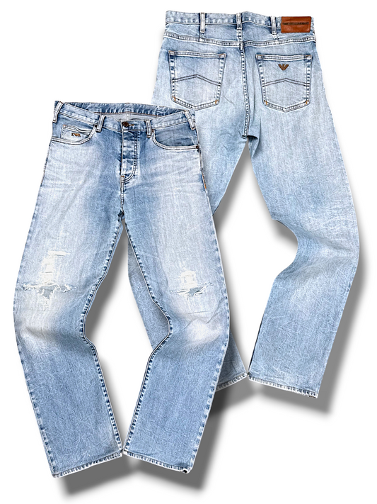 Vintage Armani Straight Leg Jeans (L)
