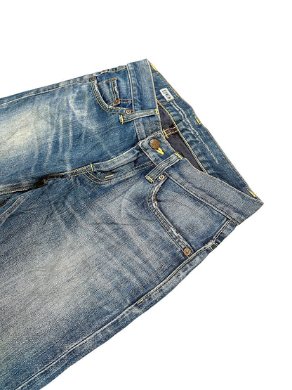 Vintage Edwin Japan Style Straight Leg Damenjeans „503“ (M) – Detailaufnahme 1