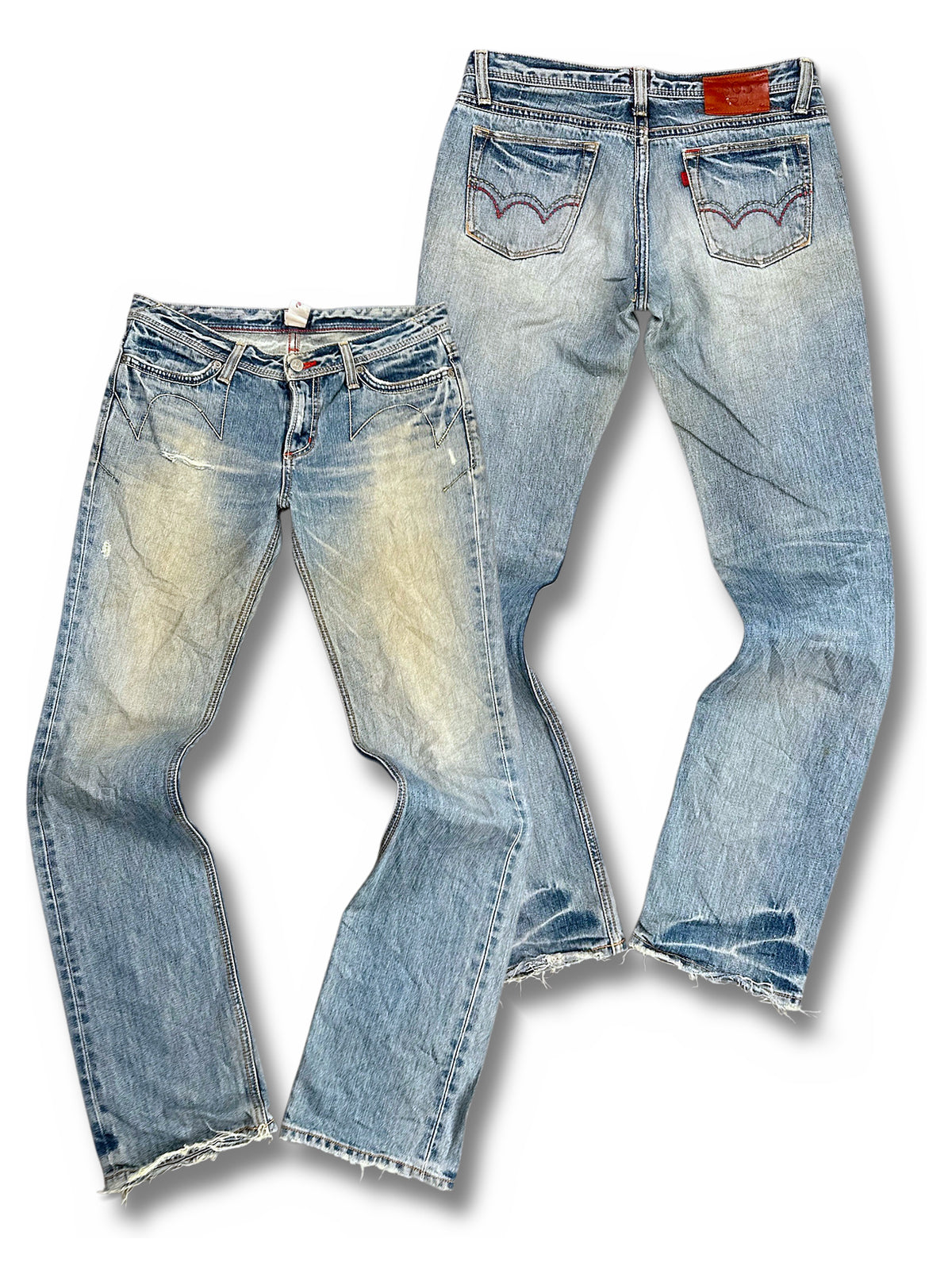 Vintage Edwin Straight Leg Jeans „Miss 503“ (M) – Vorder- und Rückansicht