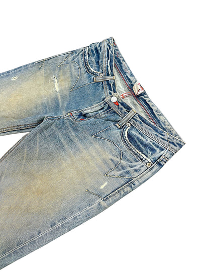 Vintage Edwin Straight Leg Jeans „Miss 503“ (M) – Detailaufnahme 1