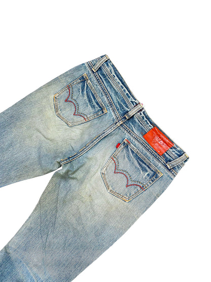 Vintage Edwin Straight Leg Jeans „Miss 503“ (M) – Detailaufnahme 3