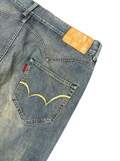 Vintage Edwin Japan Style Baggy Jeans (XL) – Detailaufnahme 3