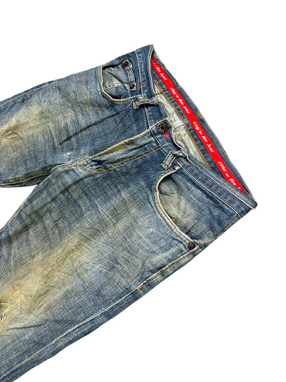 Vintage Edwin Japan Style Straight Leg Jeans „503“ (S) – Detailaufnahme 1