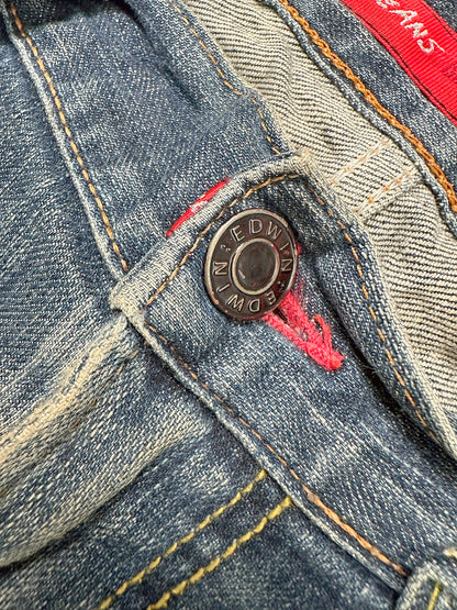Vintage Edwin Japan Style Straight Leg Jeans „503“ (S) – Detailaufnahme 2