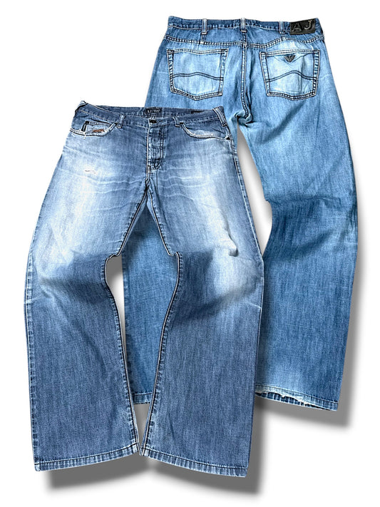 Vintage Armani Straight Leg Jeans (M)