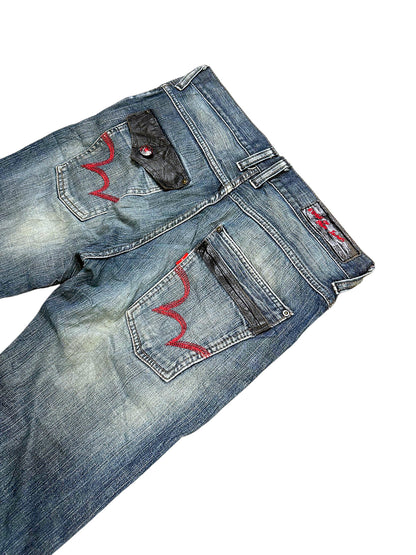Vintage Edwin Japan Style Straight Leg Jeans (S) – Detailaufnahme 3
