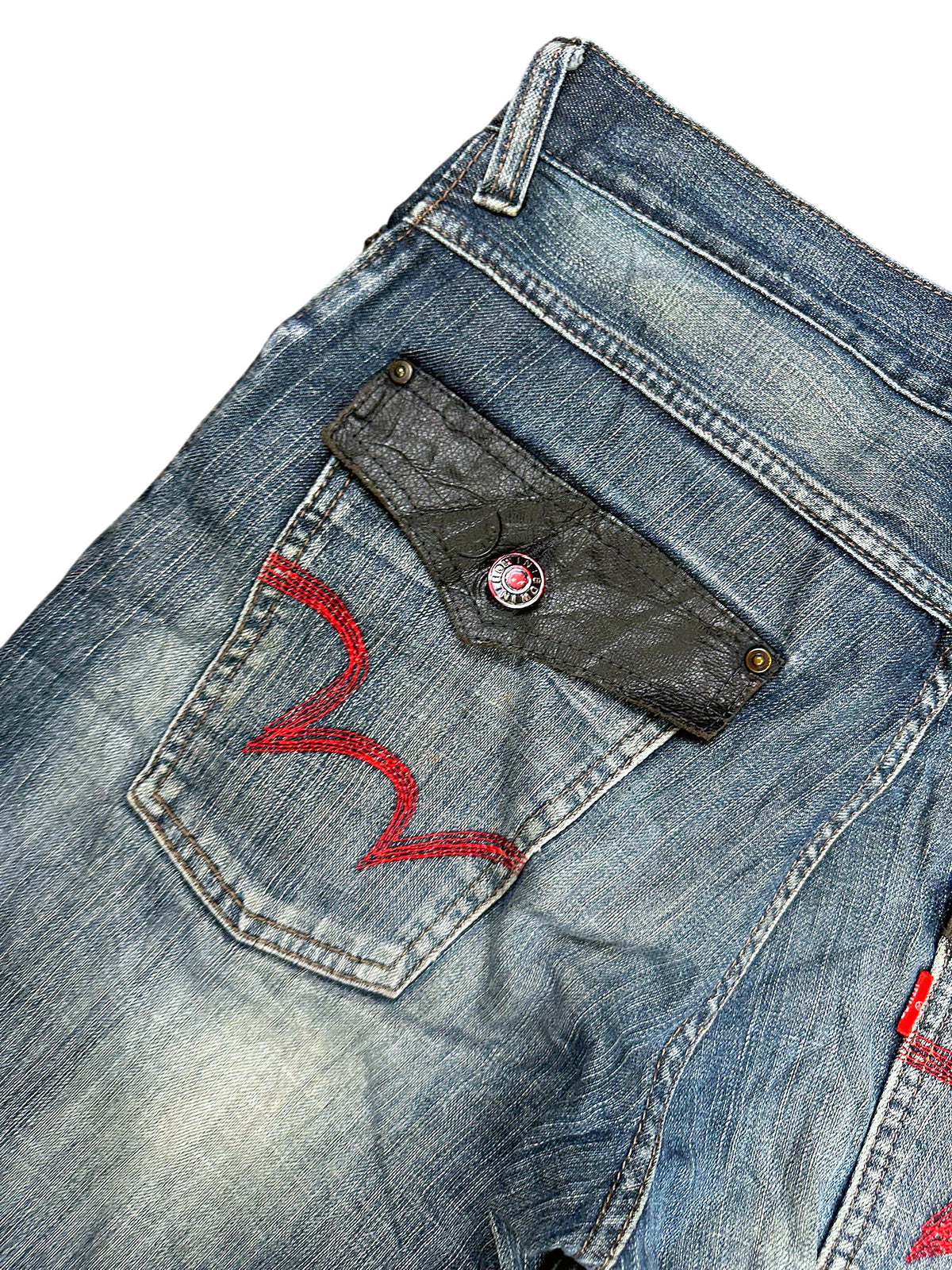 Vintage Edwin Japan Style Straight Leg Jeans (S) – Detailaufnahme 4