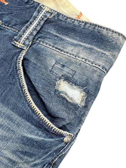 Vintage Edwin Japan Style Y2K Straight Leg Jeans (S) – Detailaufnahme 2