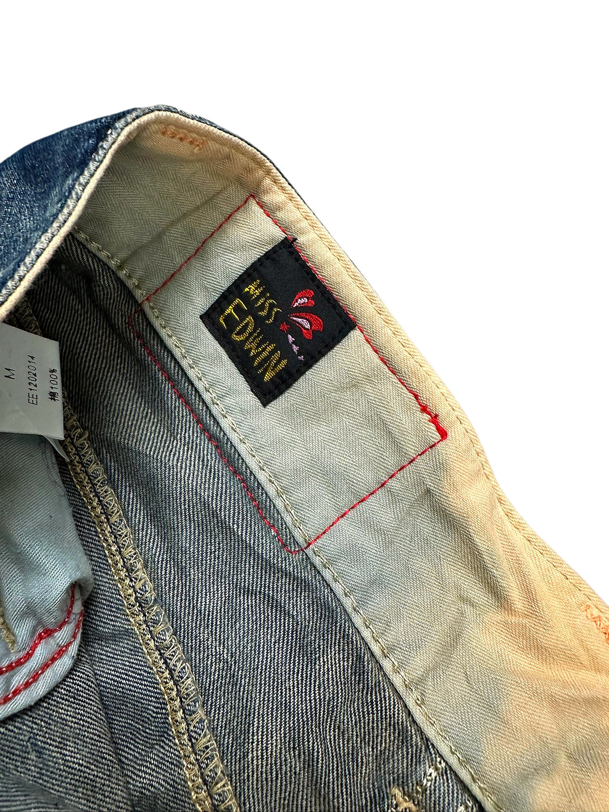 Vintage Edwin Japan Style Y2K Straight Leg Jeans (S) – Detailaufnahme 3